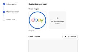 eBay social listing tool