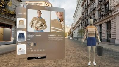 J.Crew Obsess Apple Vision Pro shopping experience